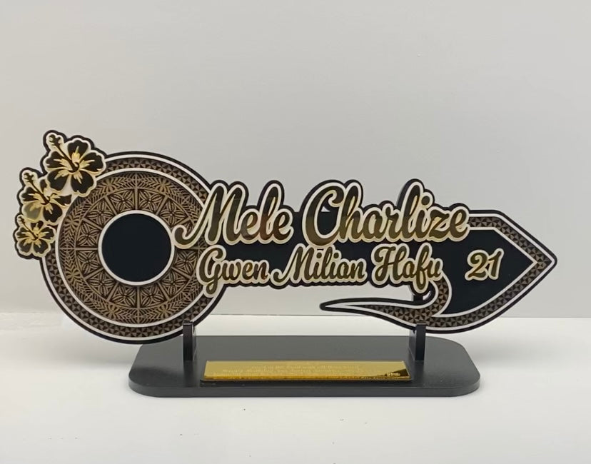 CM - 21st Key Black & White Mirror Acrylic