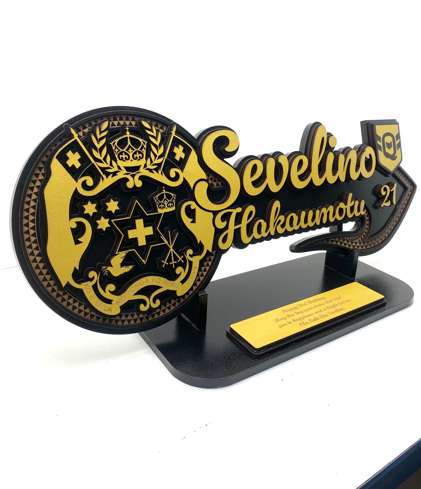 CJ - 21st Key Black & Gold Q Tongan Sila
